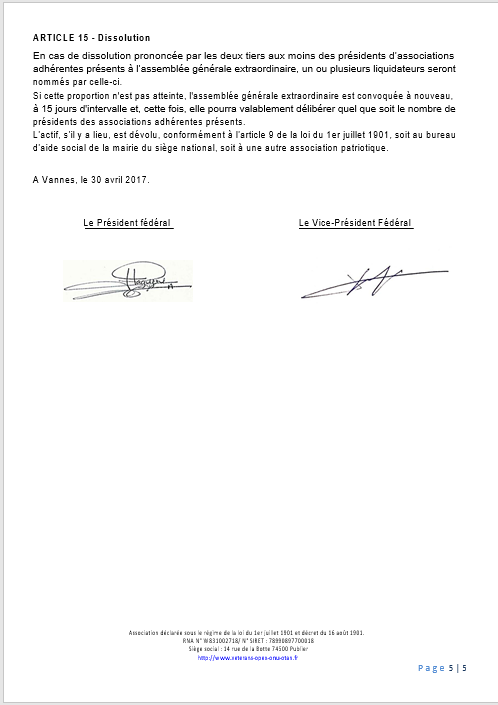 Statuts — page 5